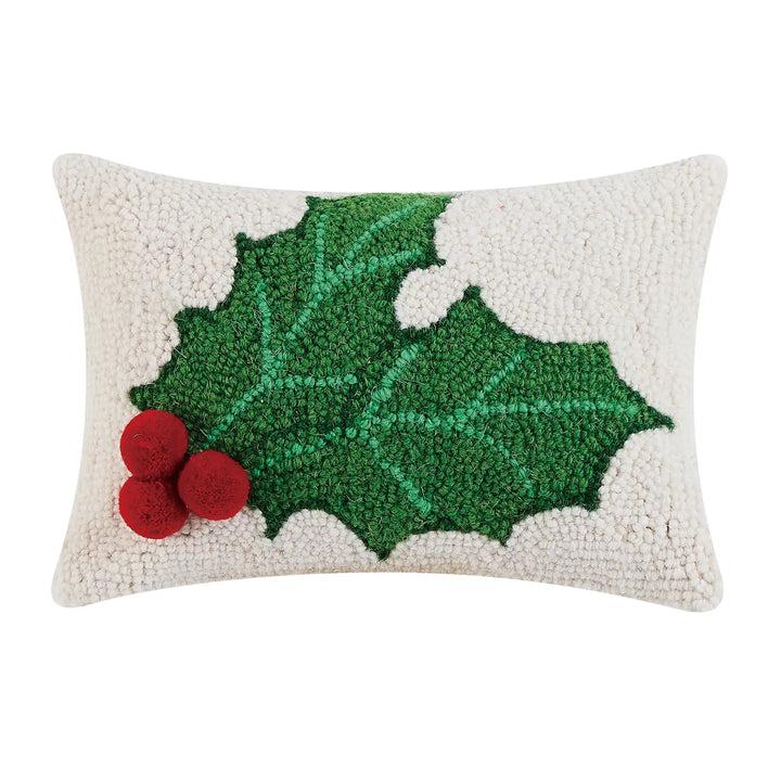 Holly Pompom Hook Cushion