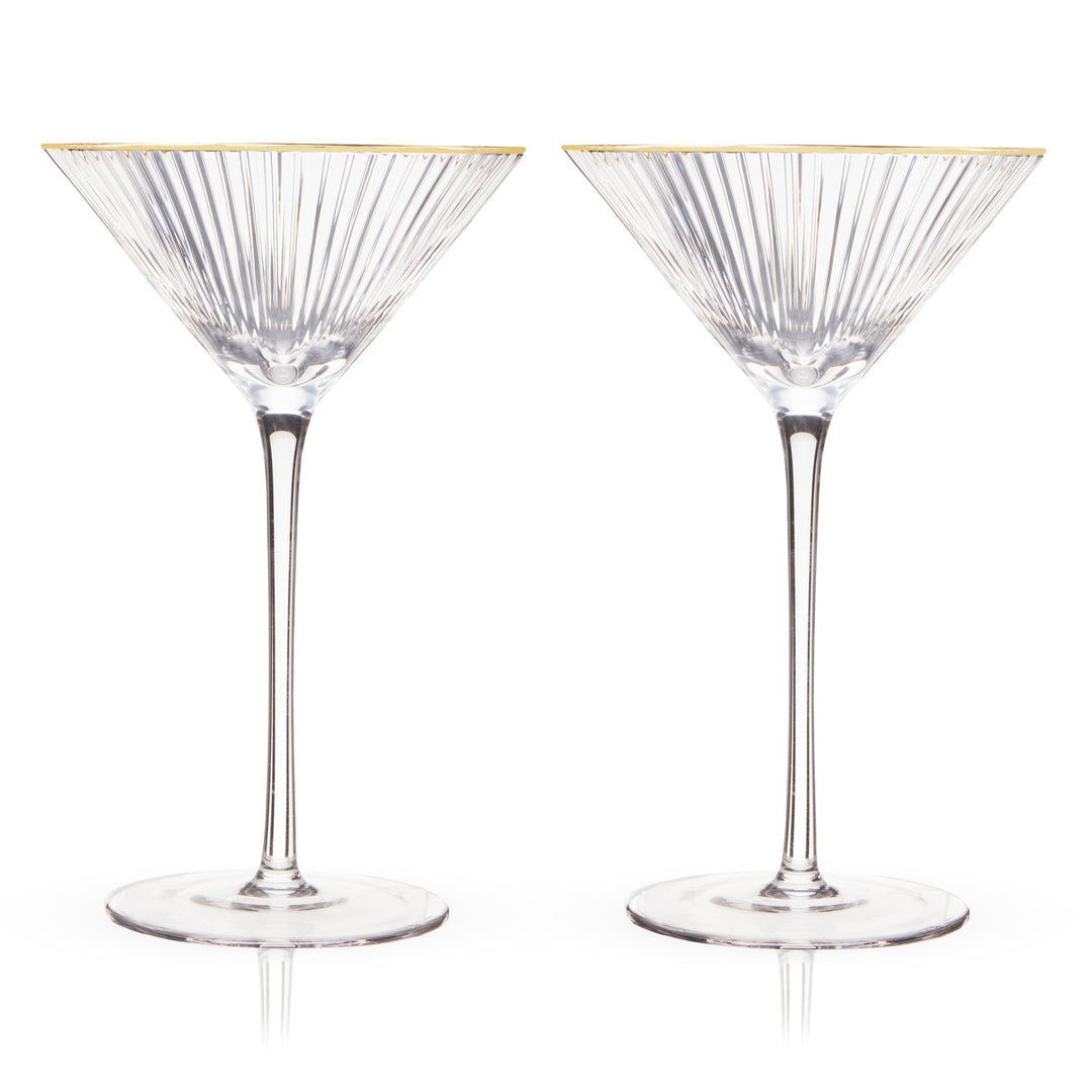 Meridian Crystal Martini Glasses - Set of 2
