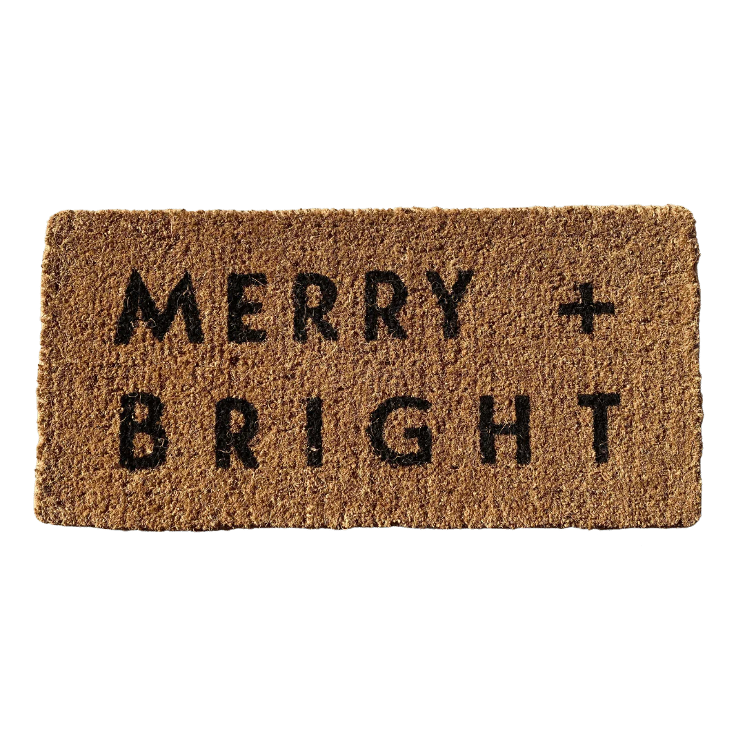 Merry + Bright Doormat by Abbott