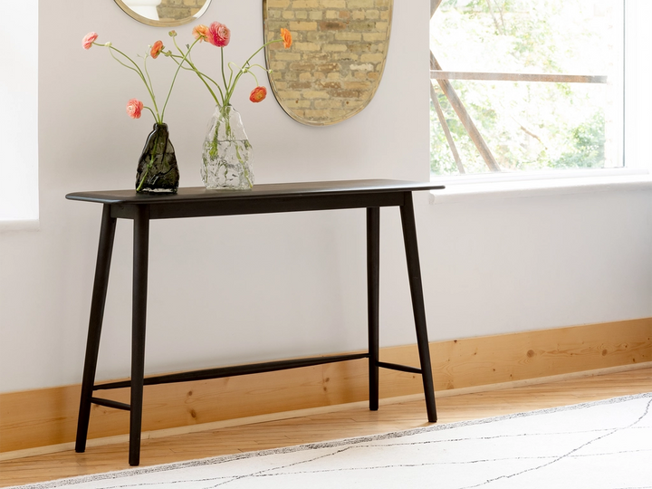 Kacia Console Table in Black