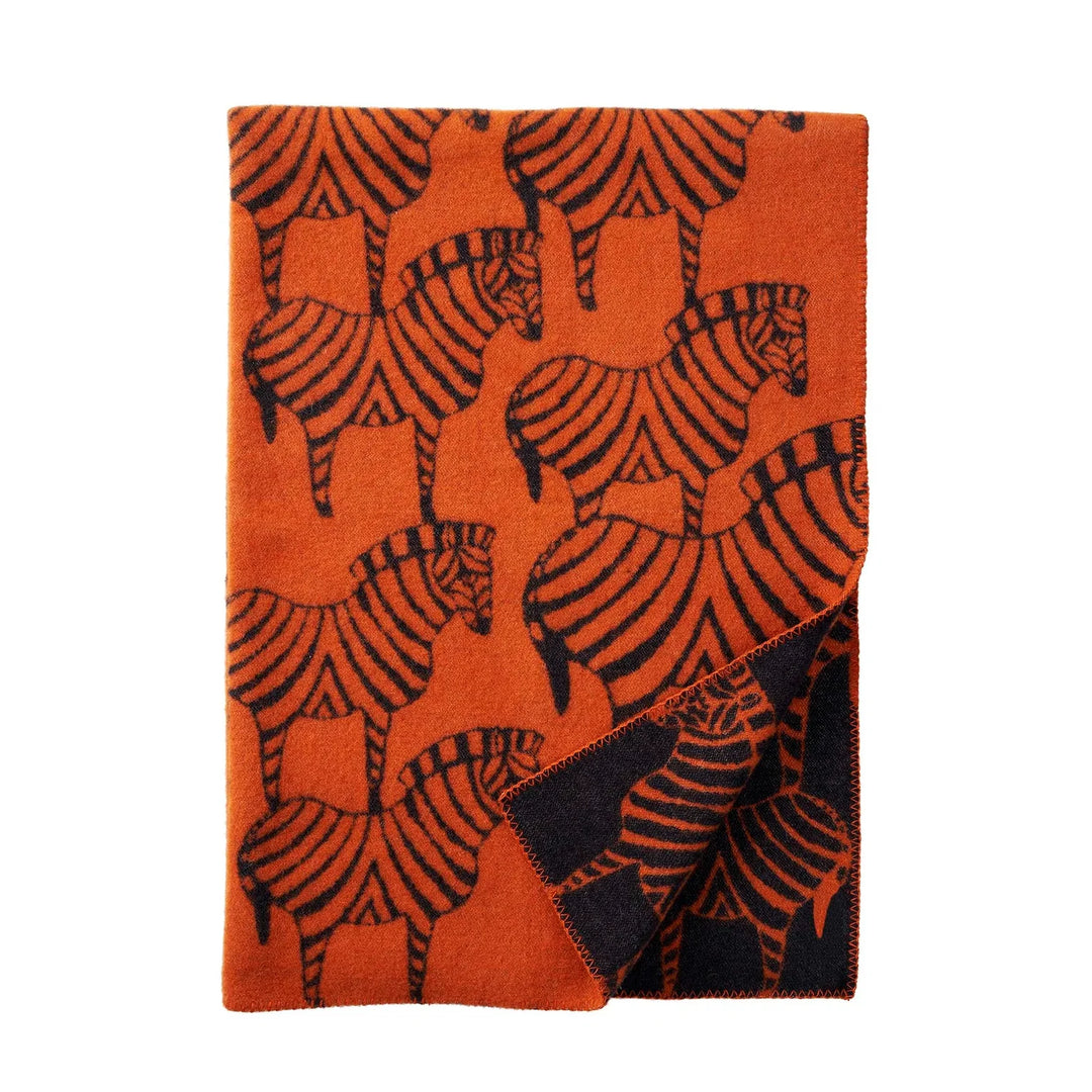 Klippan Zebra Blanket - Orange