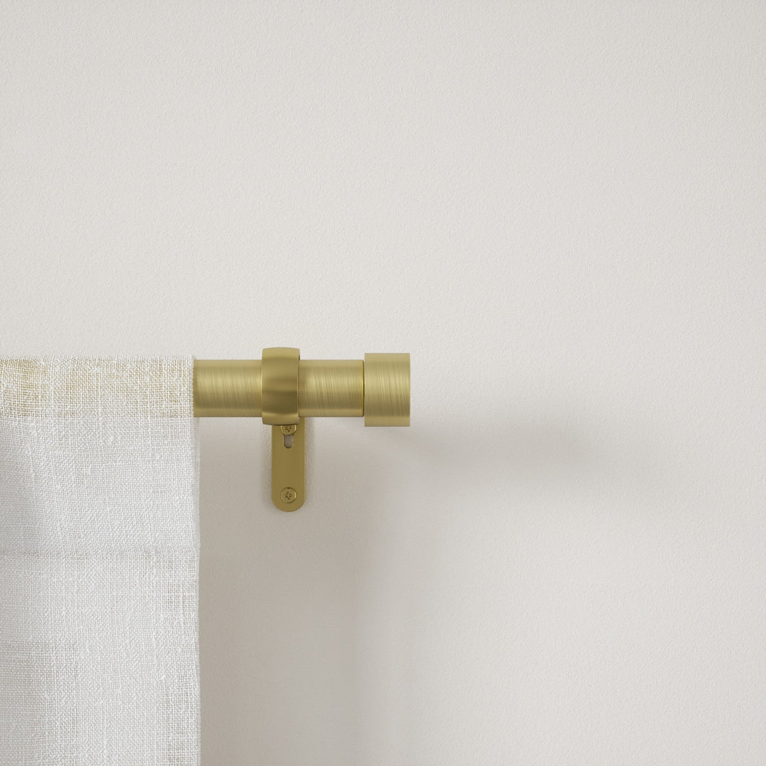 Single Curtain Rods | color: Gold | size: 120-180"""" (305-457 cm) | diameter: 1"""" (2.5 cm) | Hover