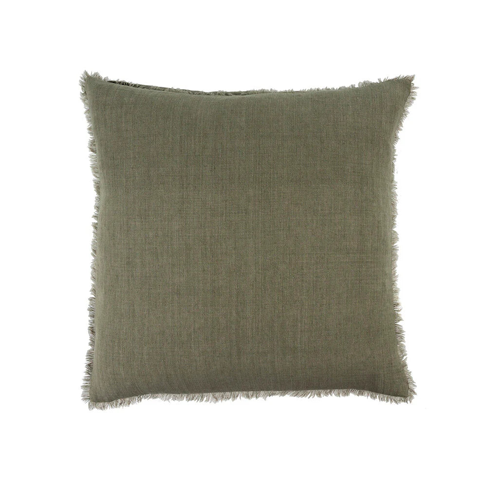 Lina Linen Cushion - Laurel, 24"x24"