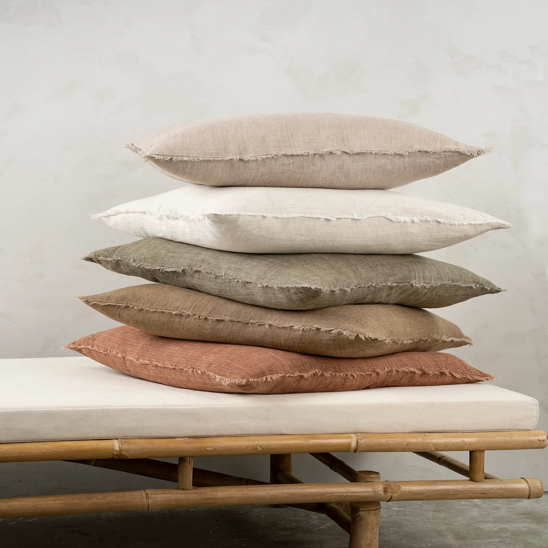 Lina Linen Cushion - Shadow, 20"x20"