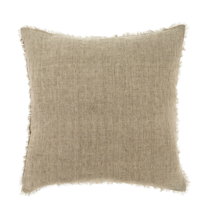 Lina Linen Cushion - Almond, 20"x20"