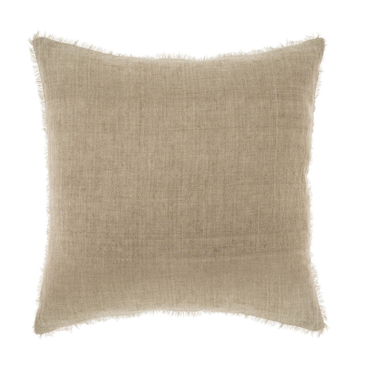 Lina Linen Cushion - Sand, 20"x20"