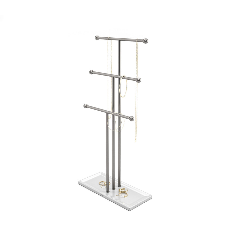 Jewelry Stands | color: White-Nickel