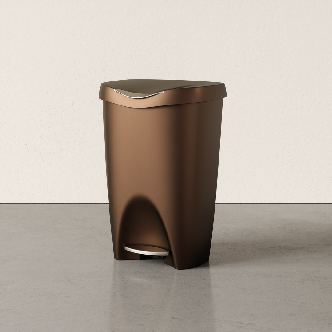 Kitchen Trash Cans | color: Bronze