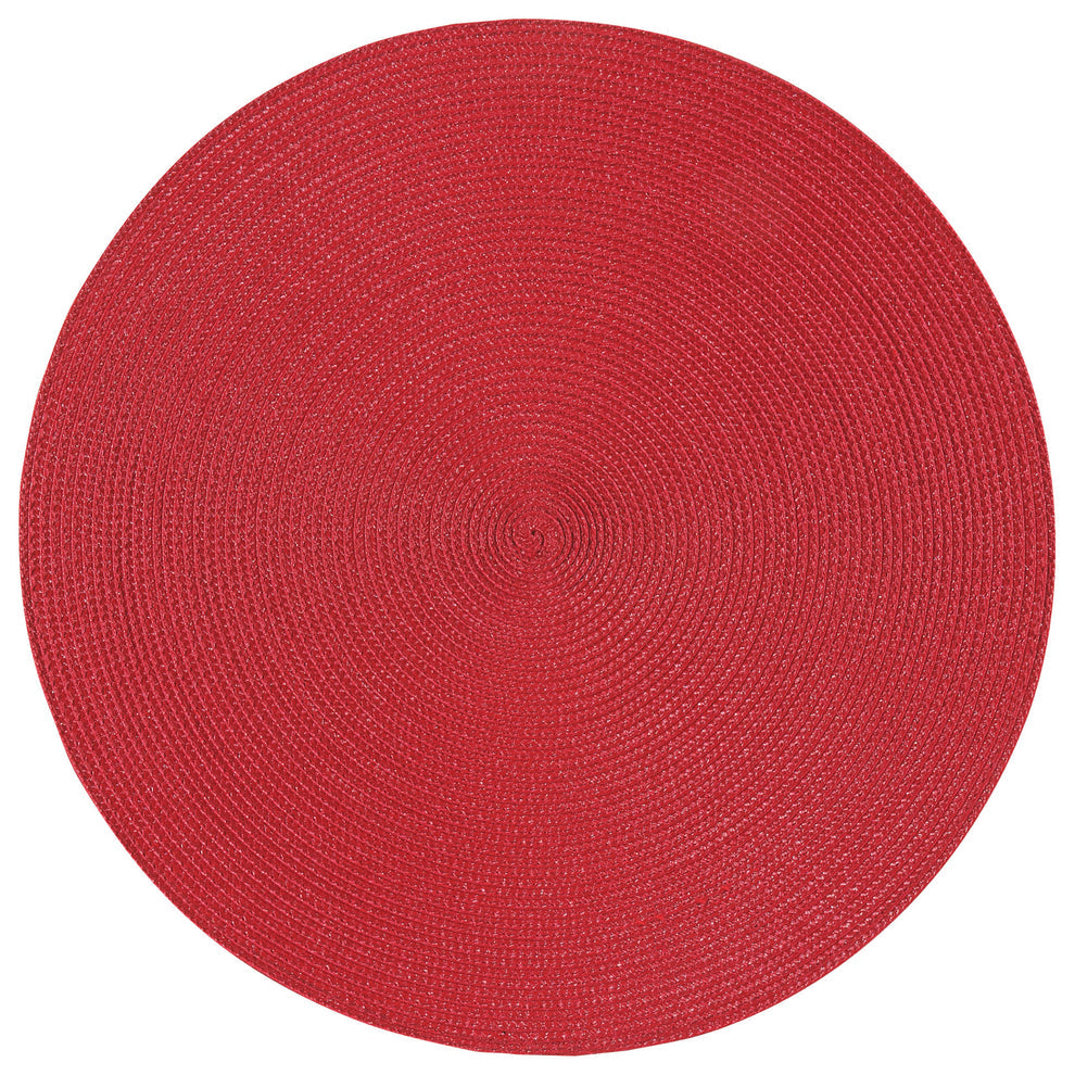Red Round Placemat