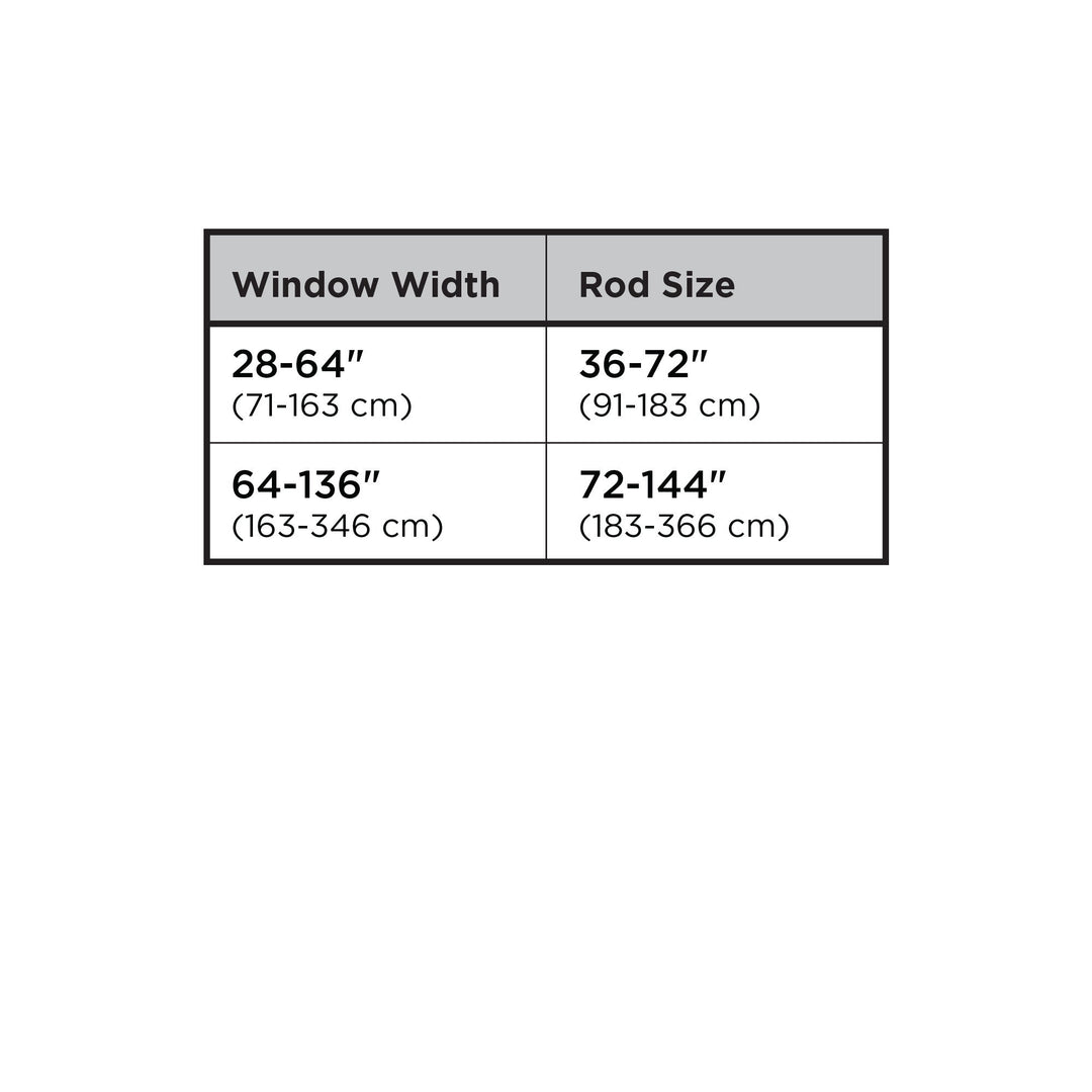 Single Curtain Rods | color: Eco-Friendly Matte-Black | size: 36-72"""" (91-183 cm) | diameter: 1"""" (2.5 cm)