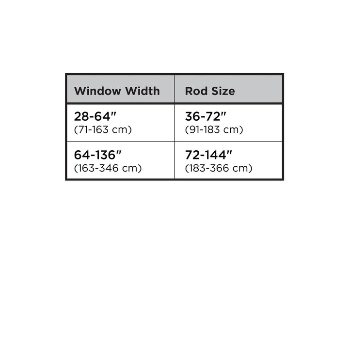 Single Curtain Rods | color: Eco-Friendly Matte-Black | size: 72-144"""" (183-365 cm) | diameter: 1"""" (2.5 cm)