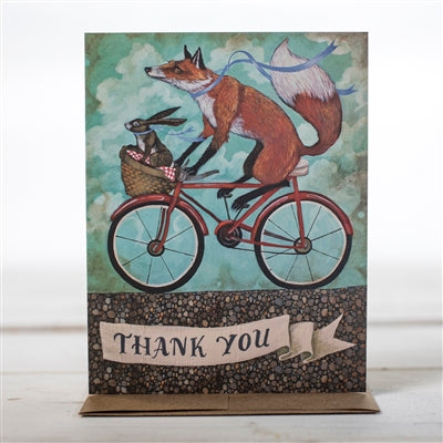 Thank You Bicycle Card