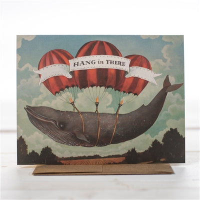 Hang in There Whale Card