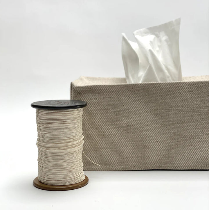 Oatmeal Linen Tissue Cover, Rectangular