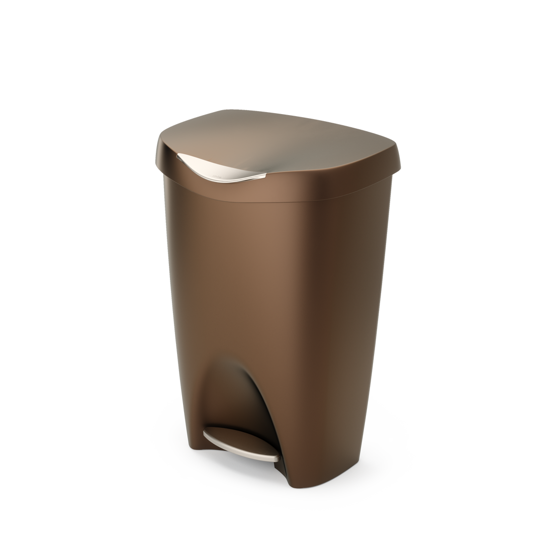 Kitchen Trash Cans | color: Bronze