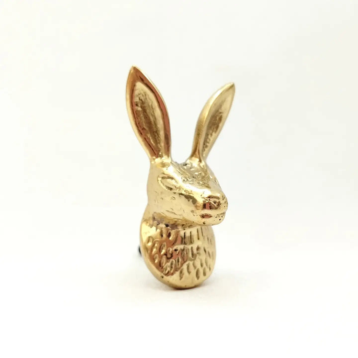 Brass Rabbit Knob