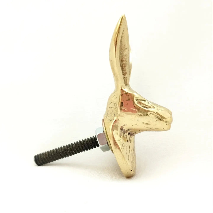 Brass Rabbit Knob