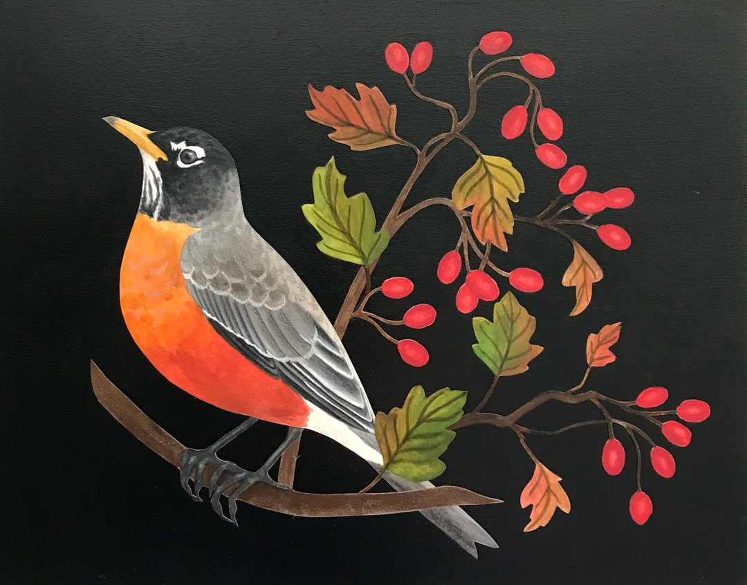 Robin in Hawthorne