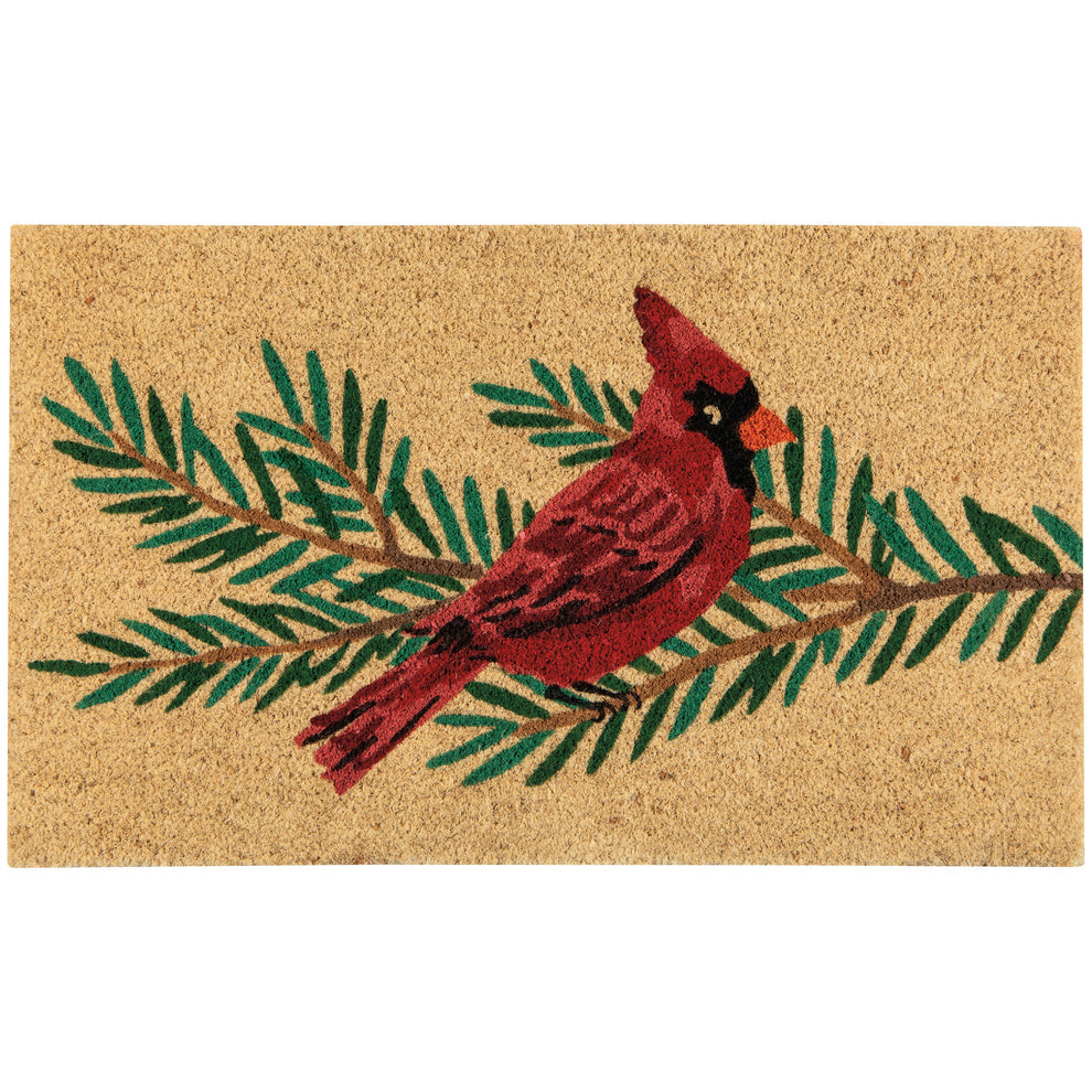 Cardinal Christmas Doormat