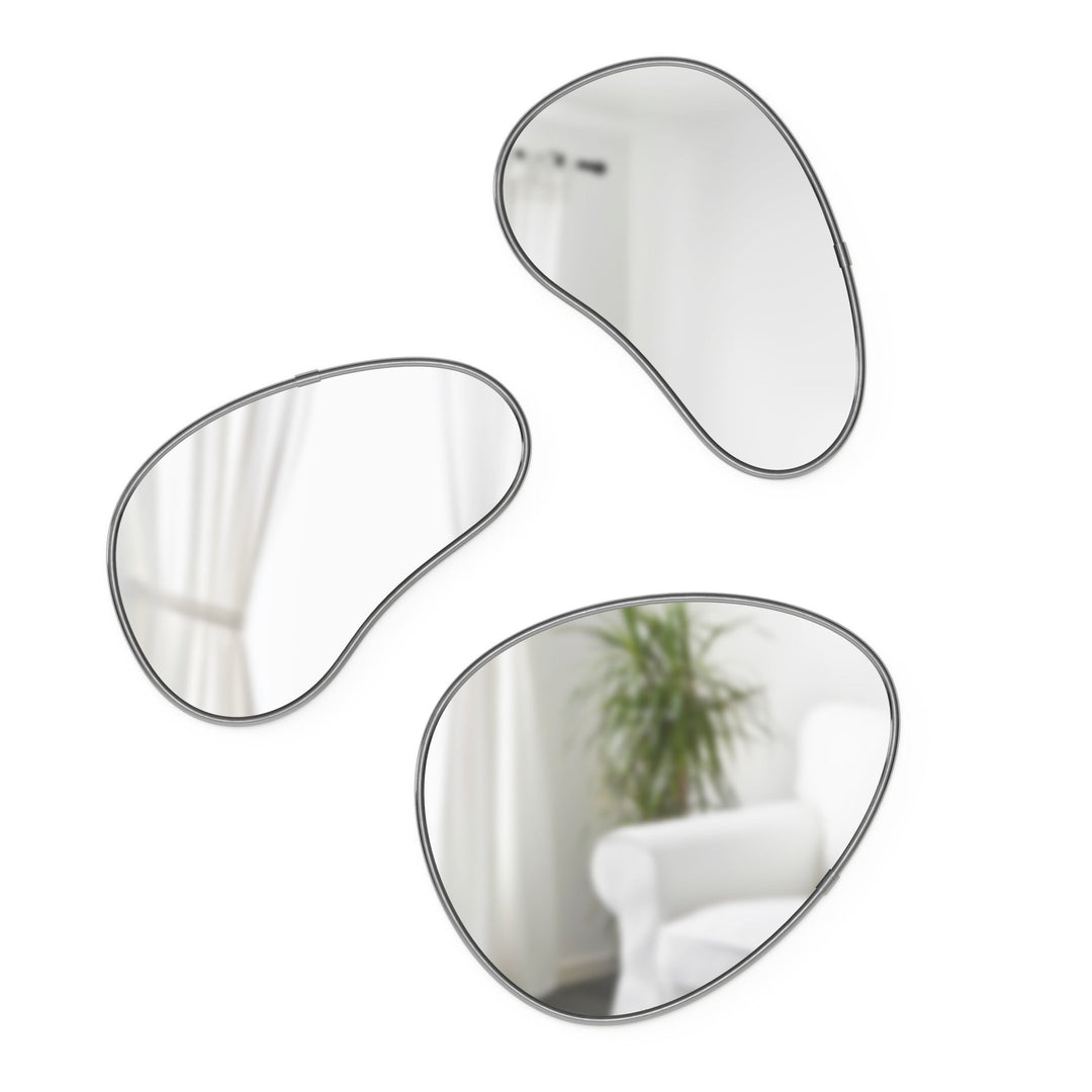 Wall Mirrors | color: Metallic-Titanium