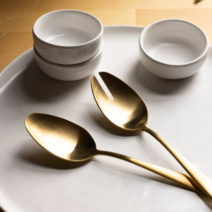 Serving Spoons - Matte Gold