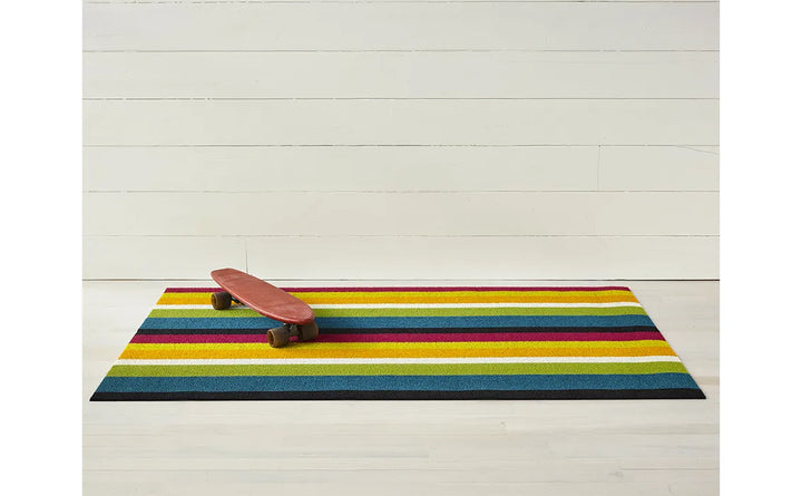 36"x60" Bold Stripe Shag Doormat Multi by Chilewich