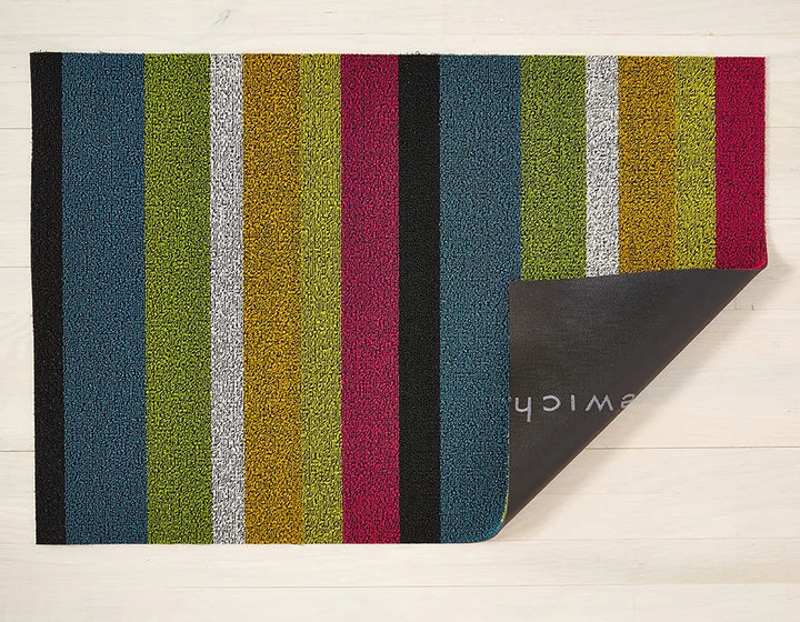 36"x60" Bold Stripe Shag Doormat Multi by Chilewich