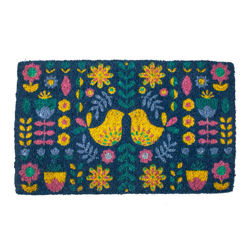 Joyful Scandi Handwoven Coconut Fiber Doormat
