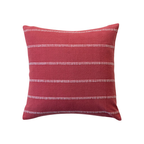 Flannel Pillow Stripes, Red & White