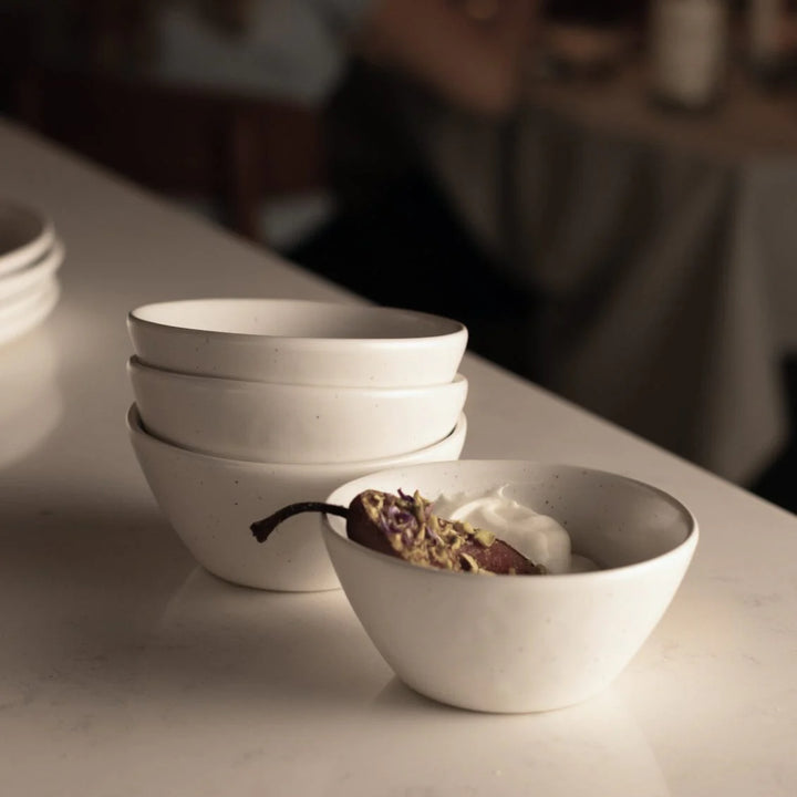 The Dessert Bowls (4) - Speckled White