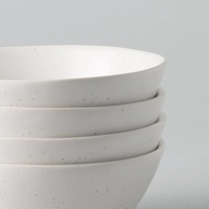 The Dessert Bowls (4) - Speckled White