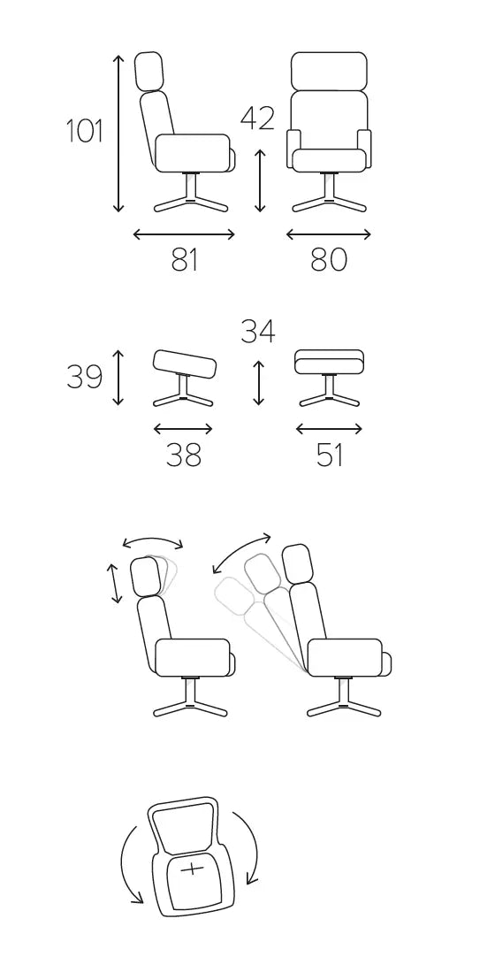 Timeout High Chair & Footstool Sheepskin