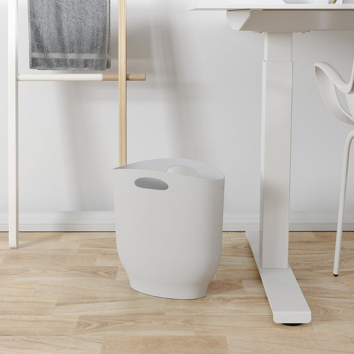 Bathroom Trash Cans | color: White | Hover