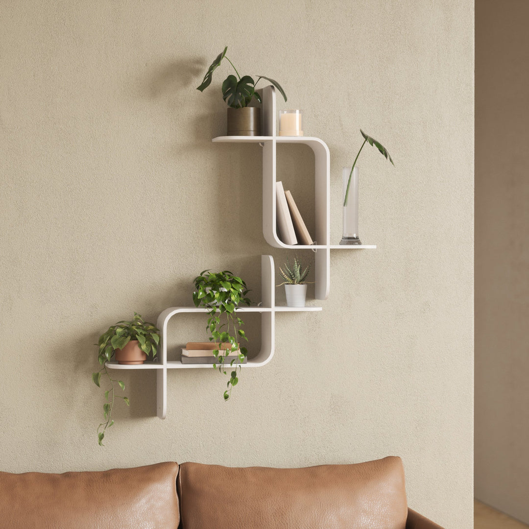 Shelves & Magazine Racks | color: White