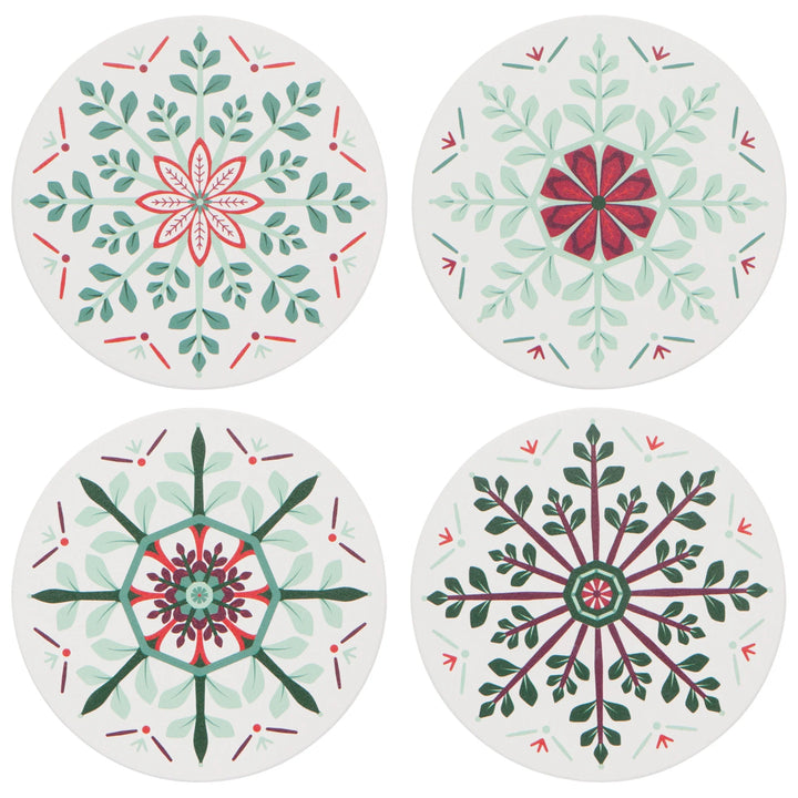 Good Tidings Soak Up Coasters Set of 4