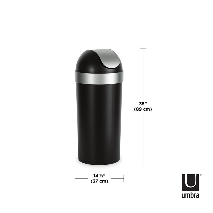 Kitchen Trash Cans | color: Black-Nickel