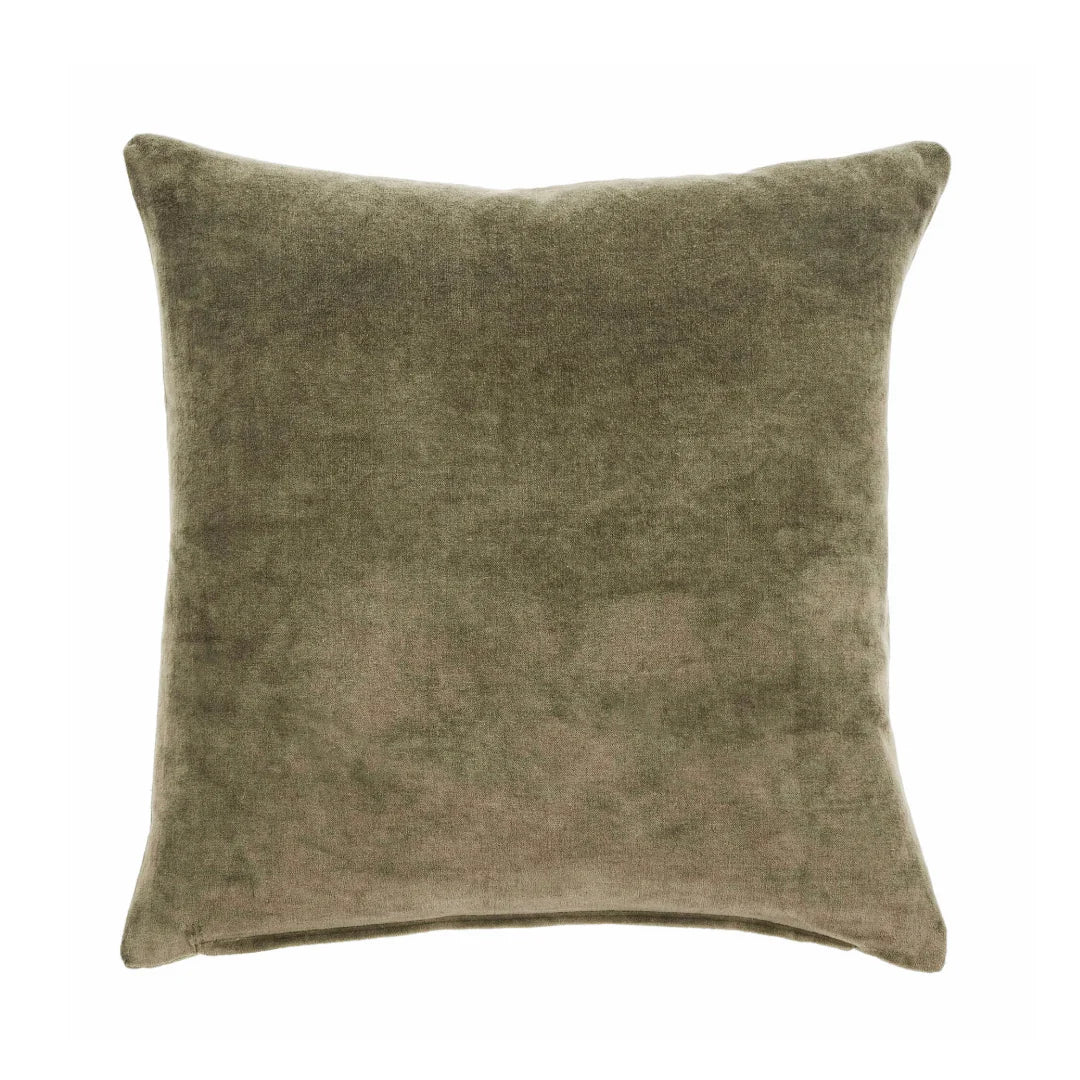 Vera Velvet Cushion, Cypress 18x18