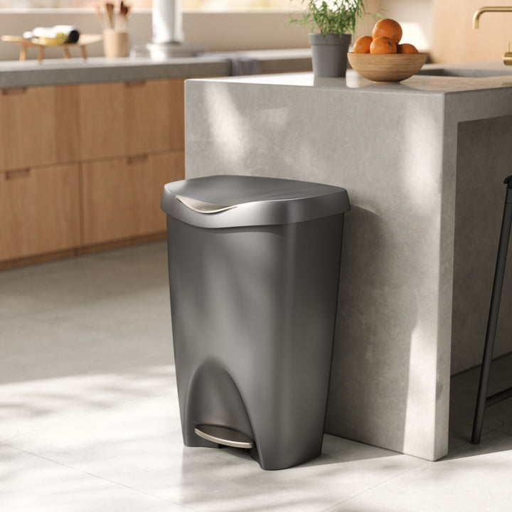 Kitchen Trash Cans | color: Nickel