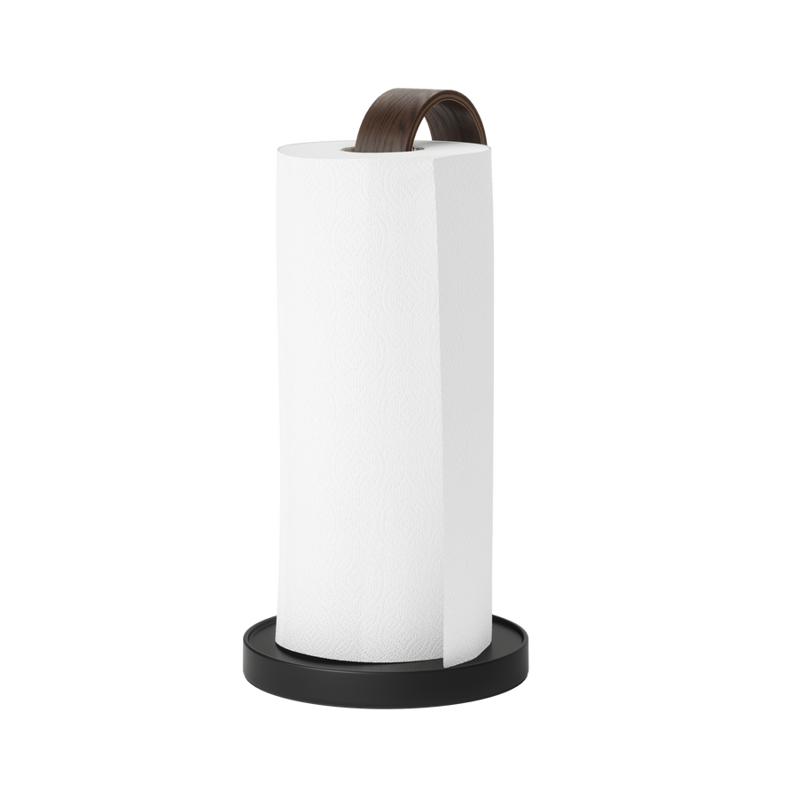 Paper Towel Holders | color: Black-Walnut