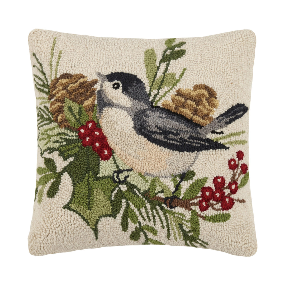 Winter Chickadee Hook Cushion