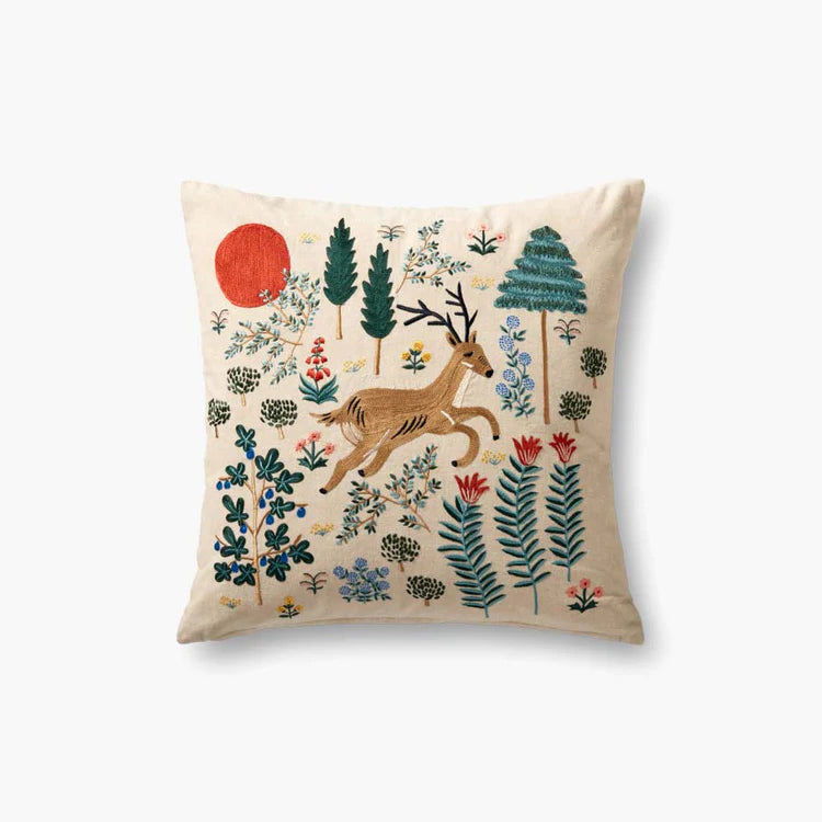 Woodland Embroidered cushion