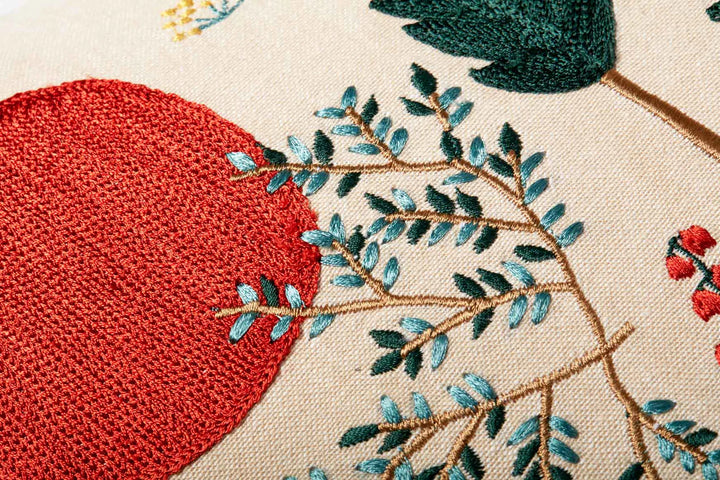 Woodland Embroidered cushion