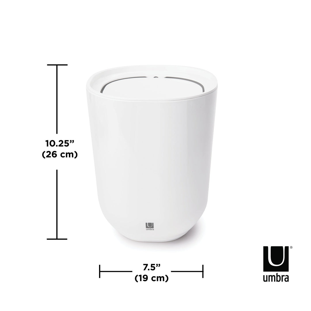 Bathroom Trash Cans | color: White