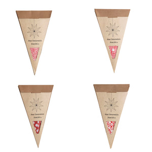 Printed Paper Star Ornament, 4 Styles