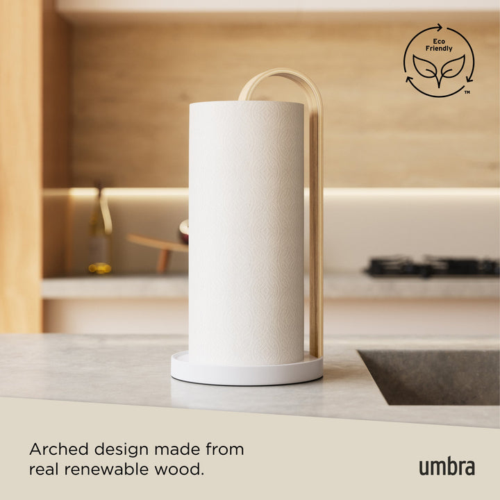 Paper Towel Holders | color: White/Natural