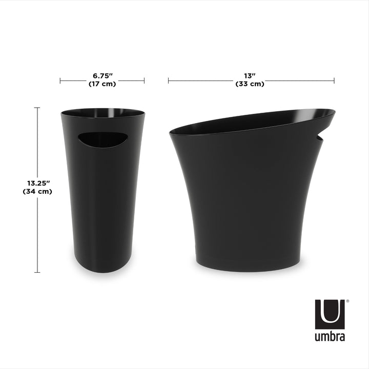 Bathroom Trash Cans | color: Black