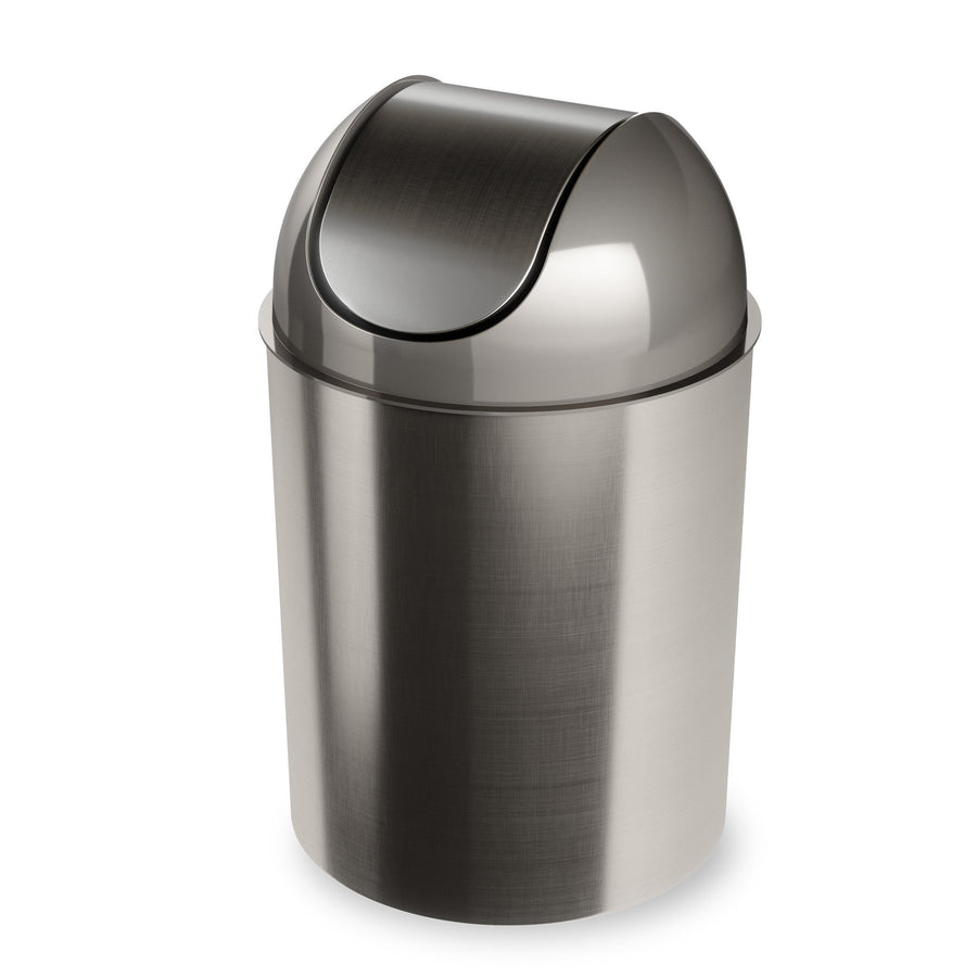 Bathroom Trash Cans | color: Nickel-Silver