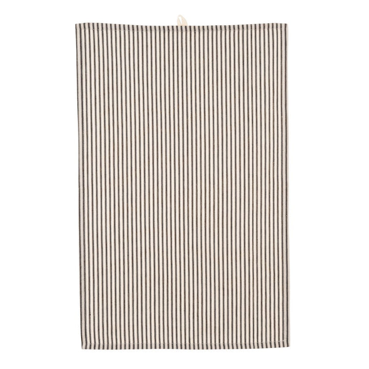 Ticking Tea Towel, Black