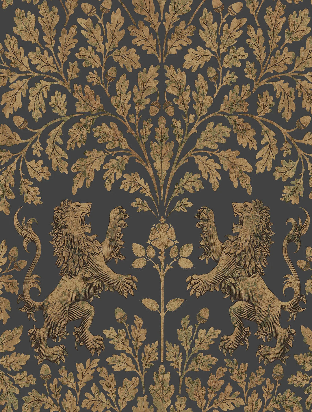 Boscobel Oak Wallpaper