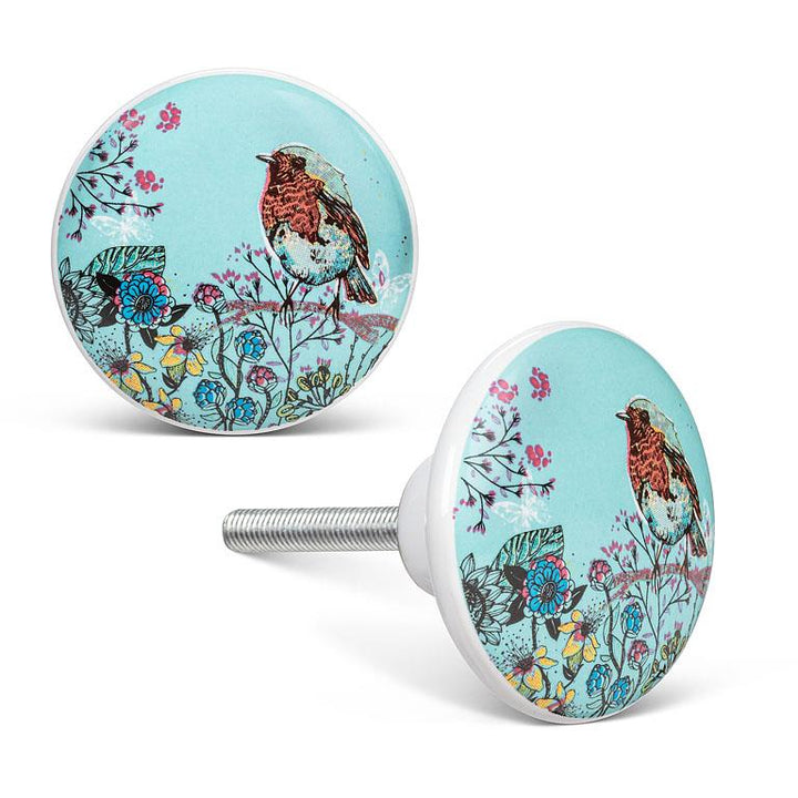 Bird & Flower Knob